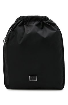 Женский рюкзак ACNE STUDIOS черного цвета, арт. C10070/W | Фото 1 (Материал: Текстиль; Стили: Спорт; Размер: large)