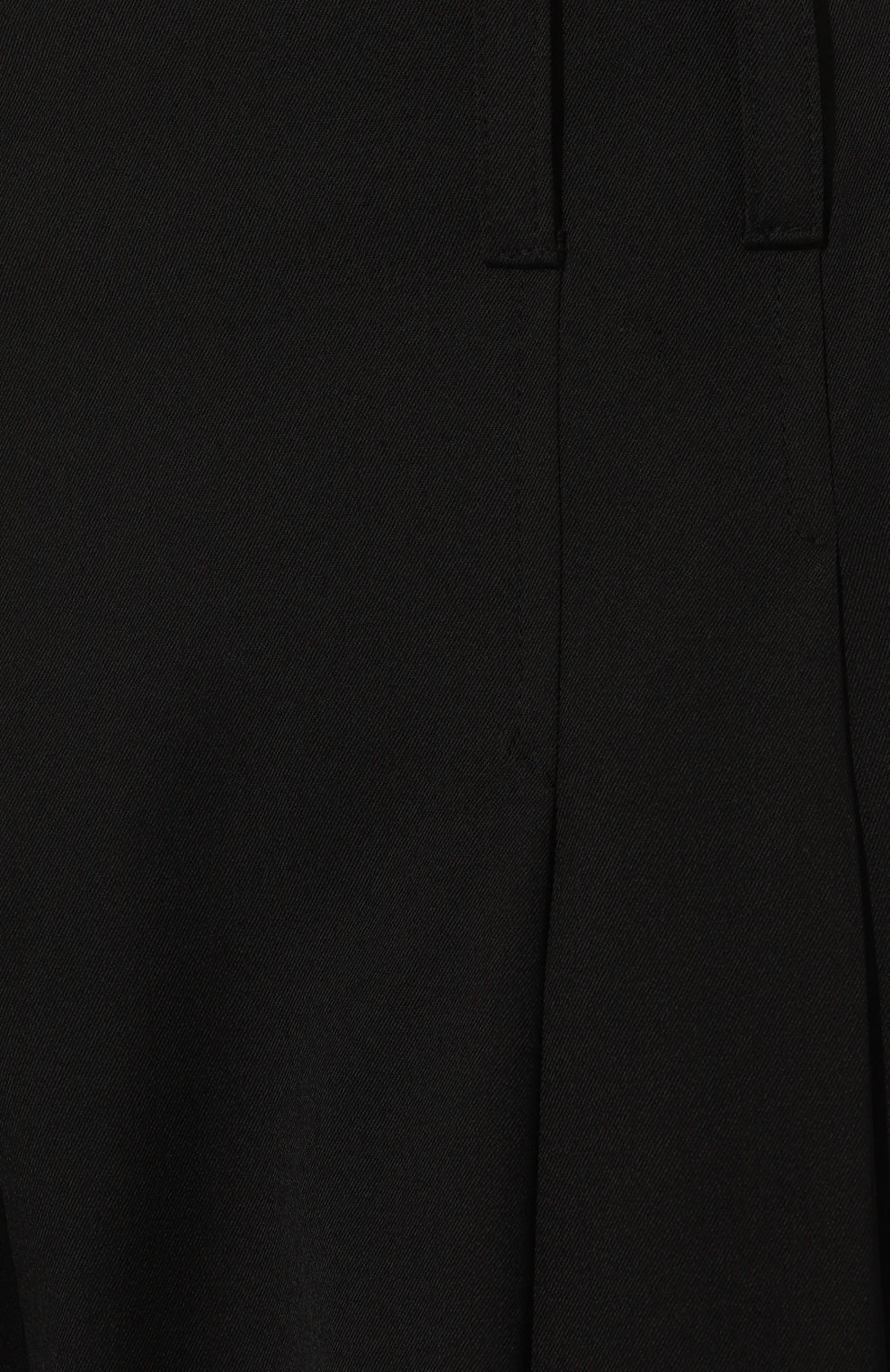 Женские шерстяные брюки ISABEL BENENATO черного цвета, арт. DW26F23 | Фото 5 (Силуэт Ж (брюки и джинсы): Широкие; Материал внешний: Шерсть; Женское Кросс-КТ: Брюки-одежда; Материал сплава: Проставлено; Драгоценные камни: Проставлено; Длина (брюки, джинсы): Укороченные; Стили: Кэжуэл)
