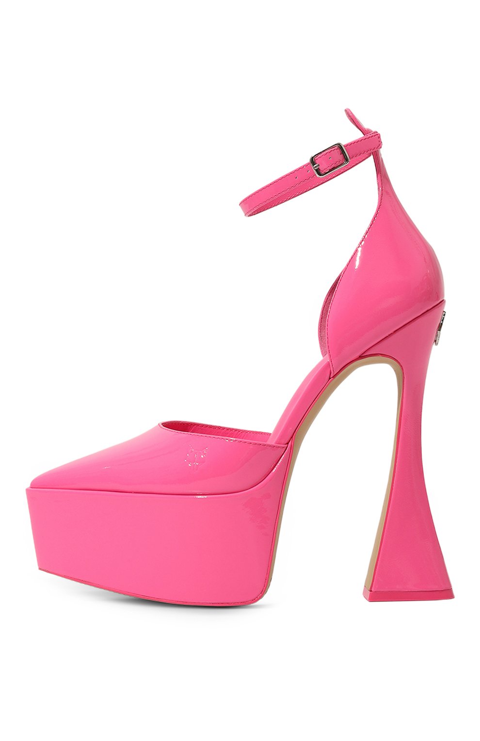 Женские кожаные туфли daria NAKED WOLFE розового цвета, арт. DARIA | Фото 4 (Подошва: Платформа; Каблук высота: Высокий; Материал внутренний: Натуральная кожа; Материал сплава: Проставлено; Каблук тип: Фигурный; Драгоценные камни: Проставлено)