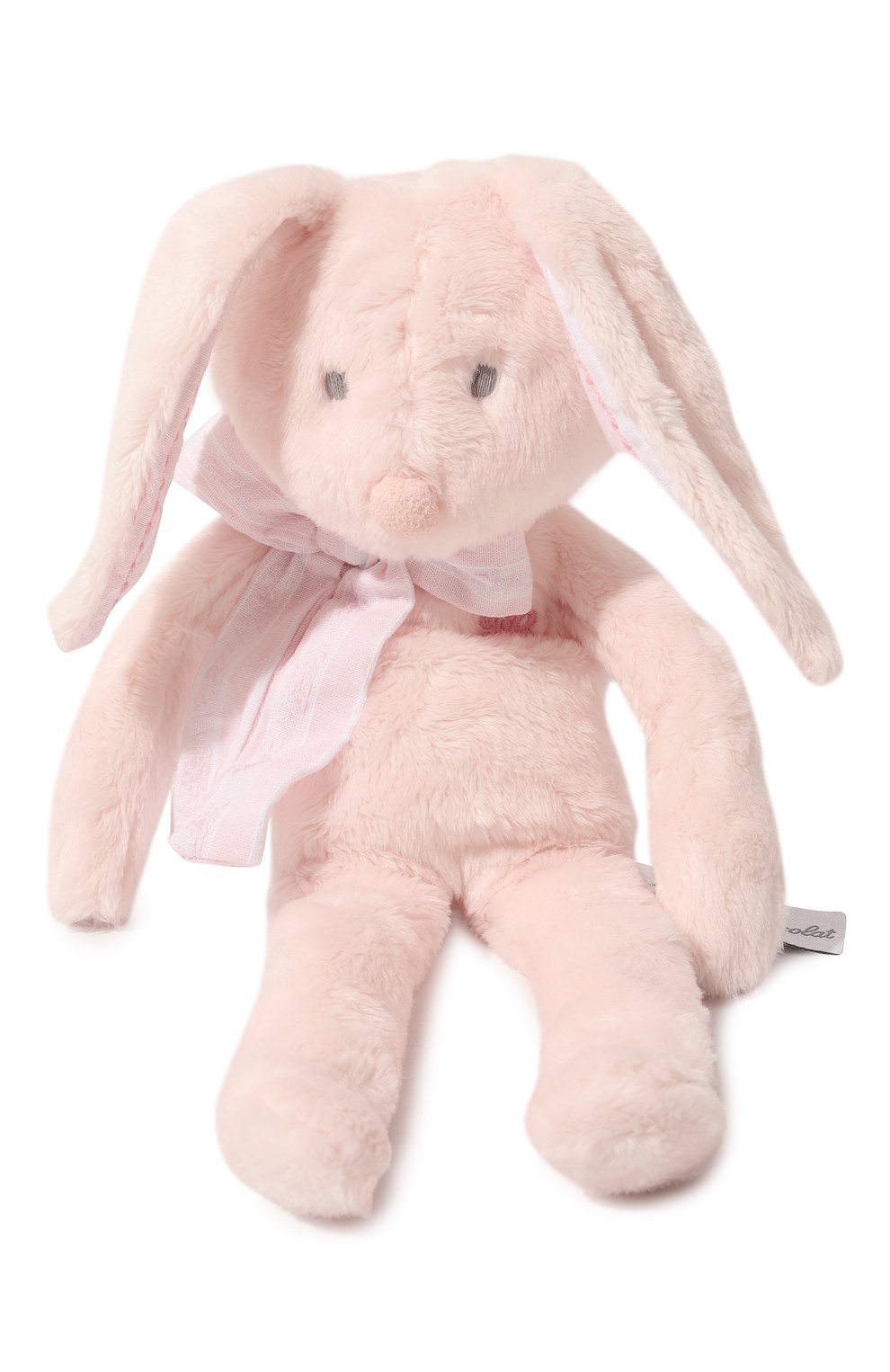Детского плюшевая игрушка кролик TARTINE ET CHOCOLAT светло-розового цвета, арт. T30935H | Фото 1 (Материал: Текстиль, Синтетический материал; Игрушки: Мягкие игрушки; Статус проверки: Проверена категория)