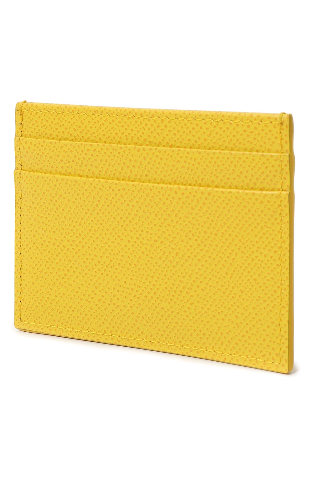 Женский кожаный футляр  для кредитных карт DOLCE & GABBANA желтого цвета, арт. BI0330/A1001 | Фото 2 (Материал: Натуральная кожа; Материал сплава: Проставлено; Нос: Не проставлено)