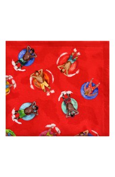 Мужские хлопковое полотенце ZEGNA красного цвета, арт. N7P001030 | Фото 3 (Материал: Текстиль, Хлопок; Кросс-КТ: Пляж; Материал сплава: Проставлено; Нос: Не проставлено)