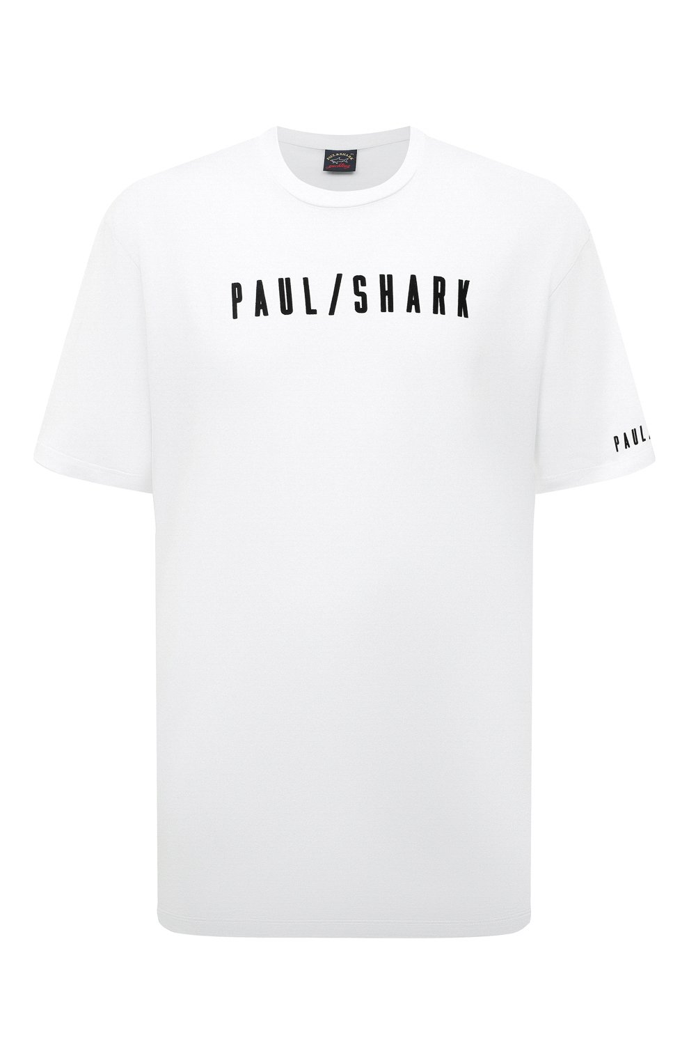 Хлопковая футболка Paul&Shark 13311622/3XL-6XL, цвет белый, размер 58 13311622/3XL-6XL - фото 1