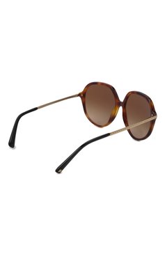 Женские солнцезащитные очки VALENTINO светло-коричневого цвета, арт. 4099-501113 | Фото 4 (Тип очков: С/з; Оптика Гендер: оптика-женское; Очки форма: Over-size)