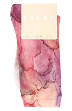 Женские хлопковые носки FALKE белого цвета, арт. 46400 | Фото 1 (Материал внешний: Хлопок)