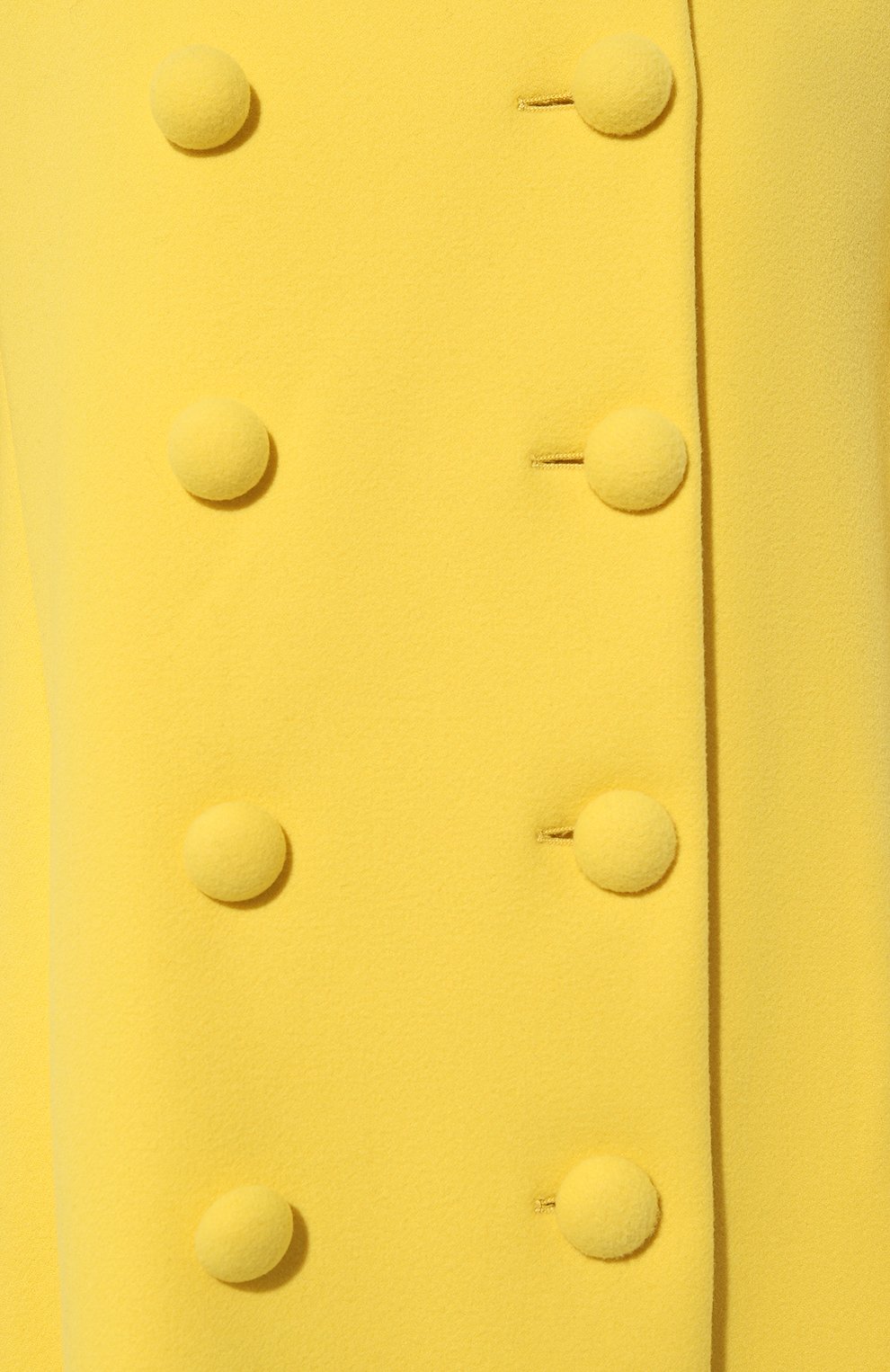 Женское шерстяное пальто GUCCI желтого цвета, арт. 569206 ZAAL7 | Фото 5 (Материал внешний: Шерсть; Рукава: Длинные; Стили: Гламурный; Материал сплава: Проставлено; Длина (верхняя одежда): Длинные; Драгоценные камни: Проставлено; 1-2-б�ортные: Двубортные)