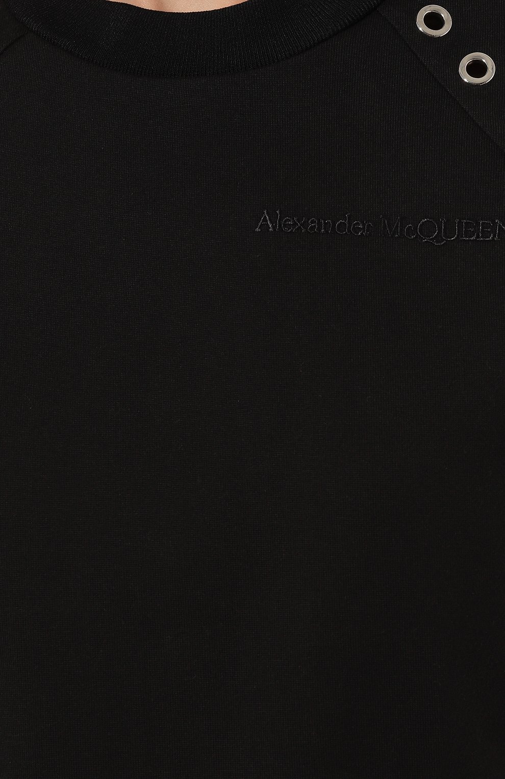 Хлопковая футболка Alexander McQueen 728153/QLAB7 Фото 5