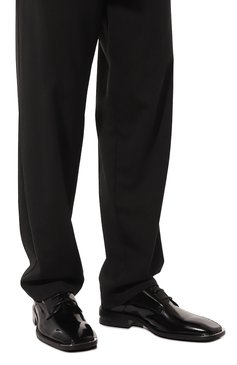 Мужские кожаные дерби MATTIA CAPEZZANI черного цвета, арт. M2021/ABRASIVAT0 | Фото 3 (Материал внутренний: Натуральная кожа; М атериал сплава: Проставлено; Нос: Не проставлено; Стили: Классический)