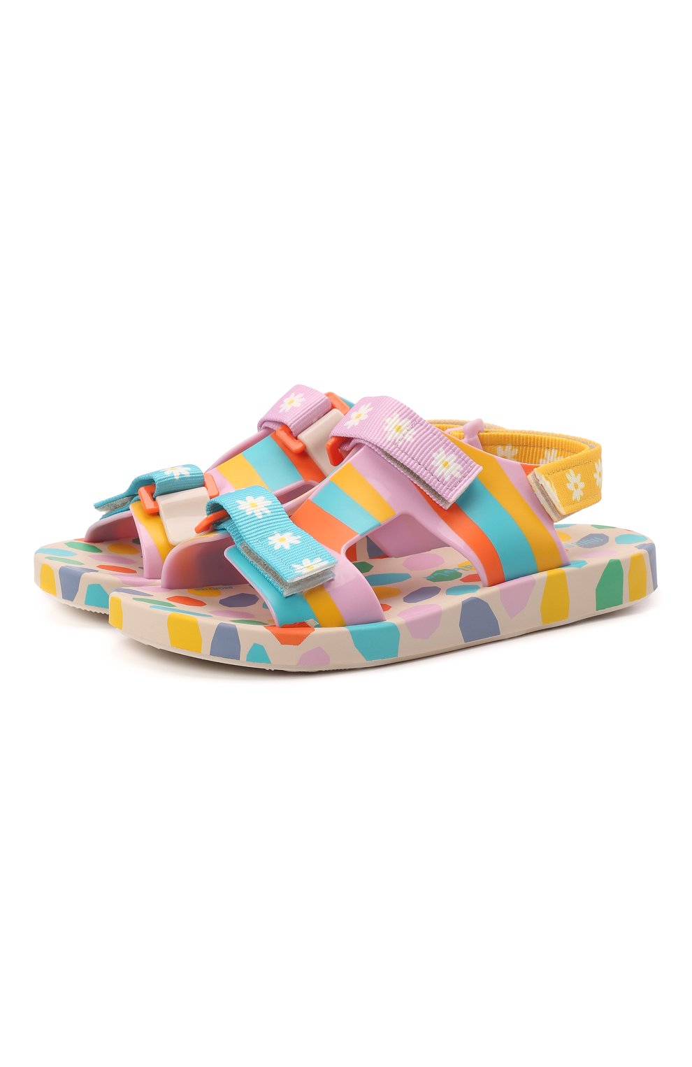 Детские сандалии MELISSA разноцветного цвета, арт. 33450 | Фото 1 (Материал внешний: Пластик, Резина)