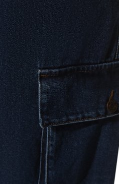 Женские джинсы BLCV темно-синего цвета, арт. 102DVHCG020_IB | Фото 5 (Силуэт Ж (брюки и джинсы): Широкие; Кросс-КТ: Деним; Длина (брюки, джинсы): Стандартные; Материал внешний: Хлопок, Деним; Стили: Кэжуэл)