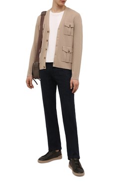 Мужской кашемировый кардиган RALPH LAUREN бежевого цвета, арт. 790841422 | Фото 2 (Мужское Кросс-КТ: Кардиган-одежда; Материал внешний: Шерсть, Кашемир; Рукава: Длинные; Длина (для топов): Стандартные; Стили: Кэжуэл)