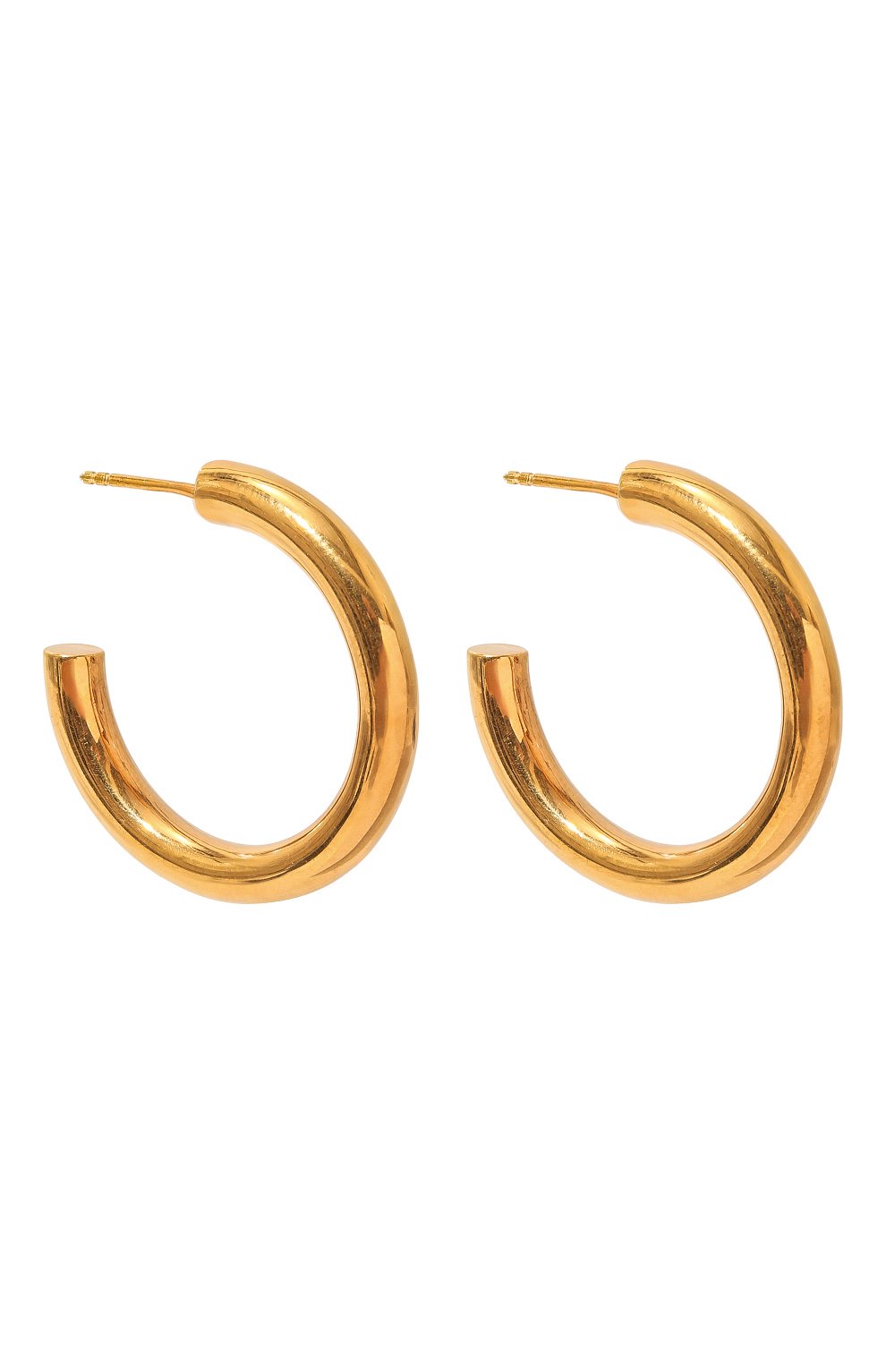 Женские серьги COPINE JEWELRY золотого цвета, арт. LIDIA | Фото 3 (Материал: Серебро)