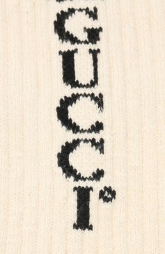 Мужские хлопковые носки GUCCI кремвого цвета, арт. 626289/4G157 | Фото 2 (Кросс-КТ: бельё; Региональные ограничения белый список (Axapta Mercury): RU; Материал внешний: Хлопок)