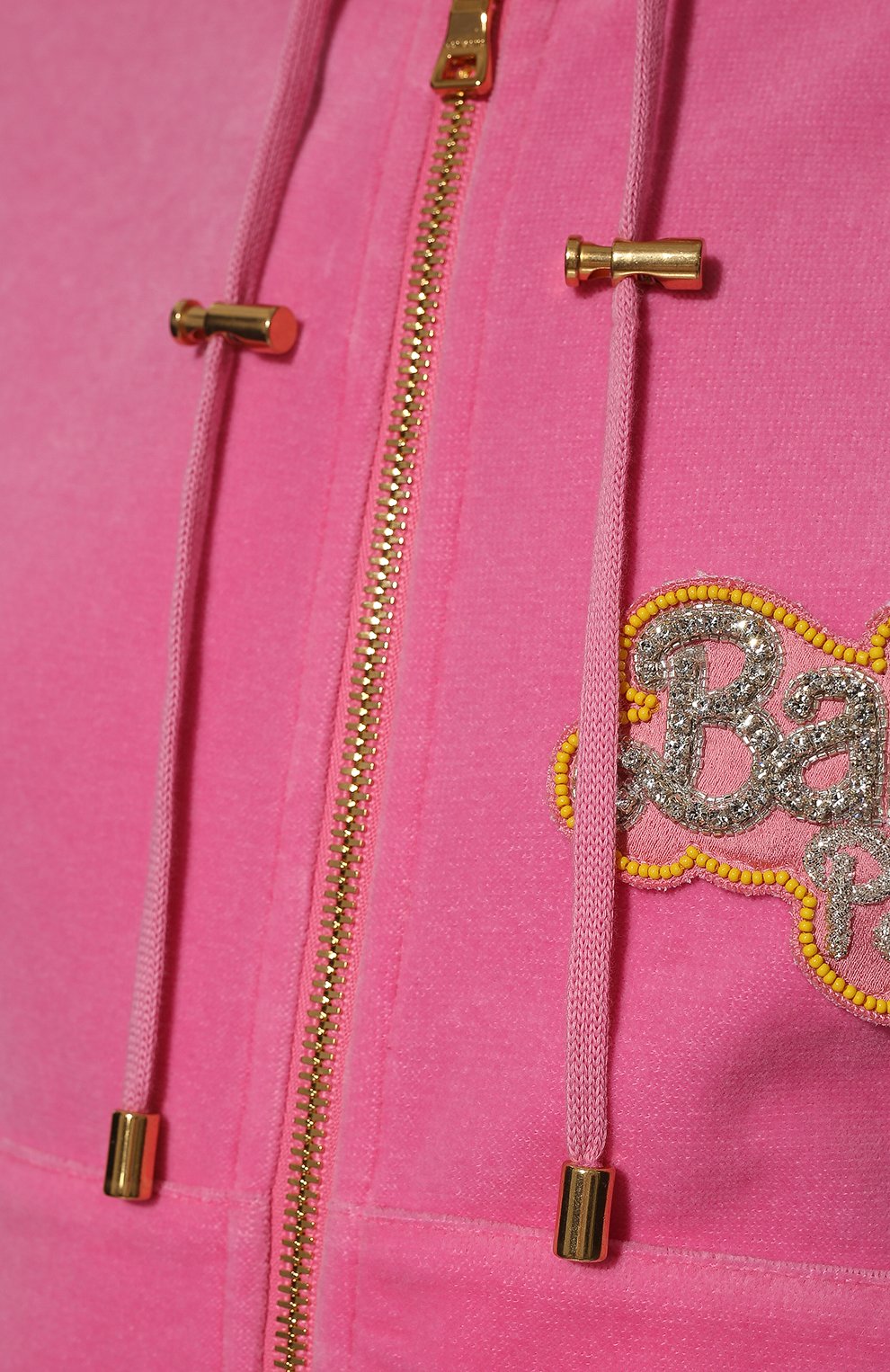Женский хлопковый кардиган balmain x barbie BALMAIN розового цвета, арт. XF2JX000/66JB | Фото 5 (Рукава: Длинные; Длина (для топов): Стандартные; Материал внешний: Хлопок; Стили: Спорт-шик; Женское Кросс-КТ: Кардиган-одежда)