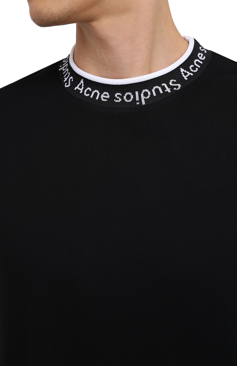 Acne studios crew sale neck logo