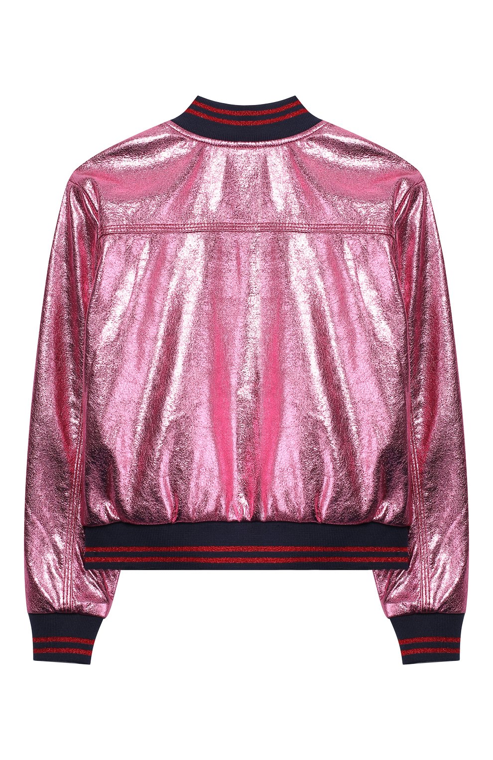 Детская куртка MARC JACOBS (THE) розового цвета, арт. W16111 | Фото 2 (Рукава: Длинные; Материал внешний: Синтетический материал; Кросс-КТ: Демисезон; Материал подклада: Хлопок; Статус проверки: Проверена категория; Ростовка одежда: 3 года | 98 см)