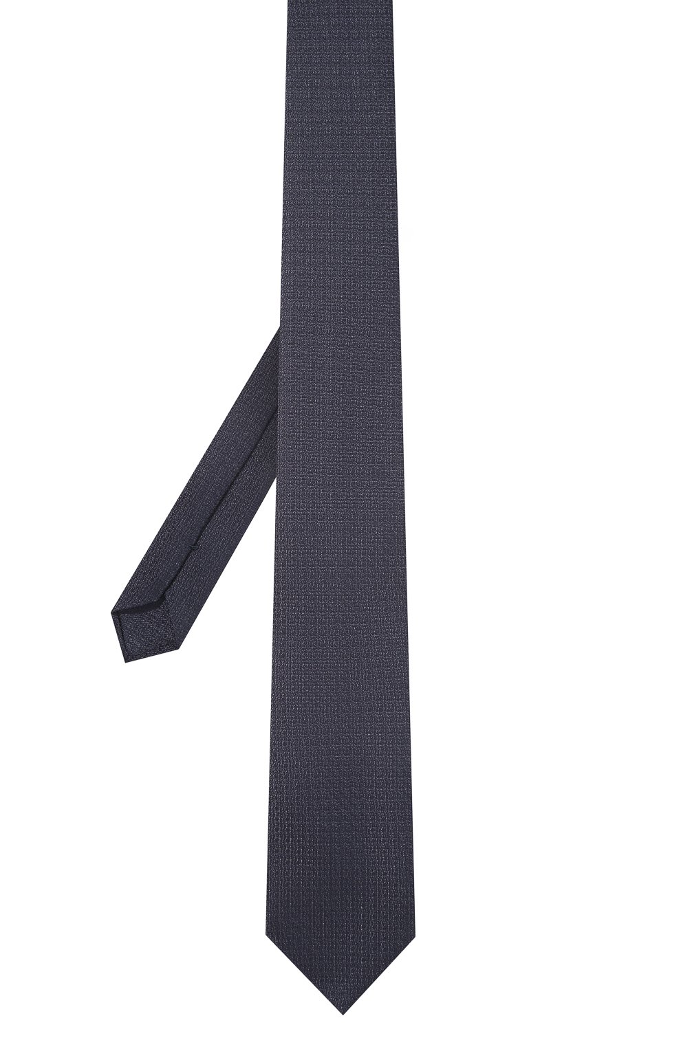 Мужской шелковый галстук STEFANO RICCI темно-синего цвета, арт. CCX/46109 | Фото 3 (Материал: Текстиль, Шелк; Принт: Без принта)