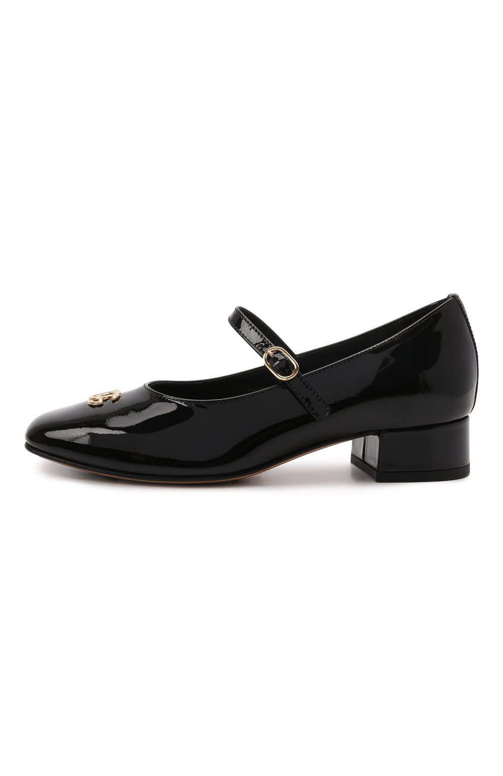 Детские кожаные туфли DOLCE & GABBANA черного цвета, арт. D11034/A1471/29-36 | Фото 2 (Материал внутренний: Натуральная кожа; Региональные ограничения белый список (Axapta Mercury): RU; Материал сплава: Проставлено; Нос: Не проставлено; Девочки-школьная форма: Классическая обувь; Длина стельки: 18,1, 18,7, 19,4, 20,1, 20,7, 21,4, 22,1, 22,7)