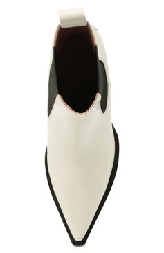 Женские кожаные казаки bv lean  BOTTEGA VENETA молочного цвета, арт. 639826/V01M0 | Фото 6 (Женское Кросс-КТ: Казаки-ботинки; Материал внутренний: Натуральная кожа; Региональные ограничения белый список (Axapta Mercury): RU; Каблук высота: Средний; Каблук тип: Устойчивый; Материал утеплителя: Без утеплителя; Подошва: Плоская; ширина носка стельки: 7,7, 7,5, 8; высота каблука: 7,6, 7,8; толщина подошвы: 1)
