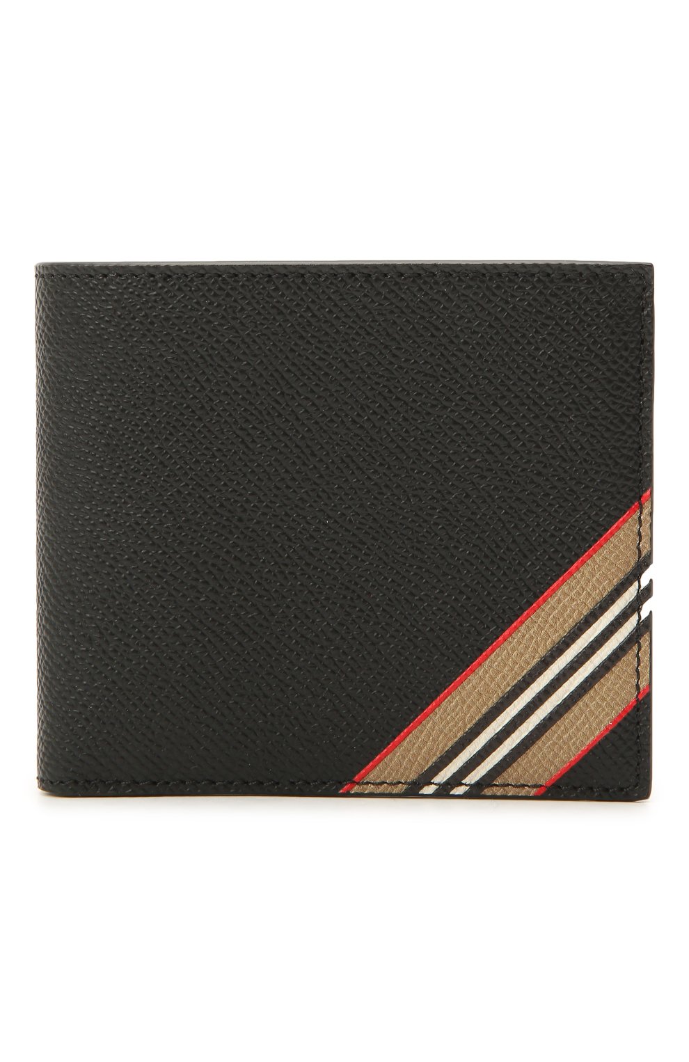 Мужской кожаное портмоне BURBERRY черного цвета, арт. 8033846 | Фото 1 (Материал: Натуральная кожа)