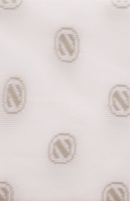 Мужские хлопковые носк и ERMENEGILDO ZEGNA белого цвета, арт. N5V024500 | Фото 2 (Материал внешний: Хлопок; Кросс-КТ: бельё)