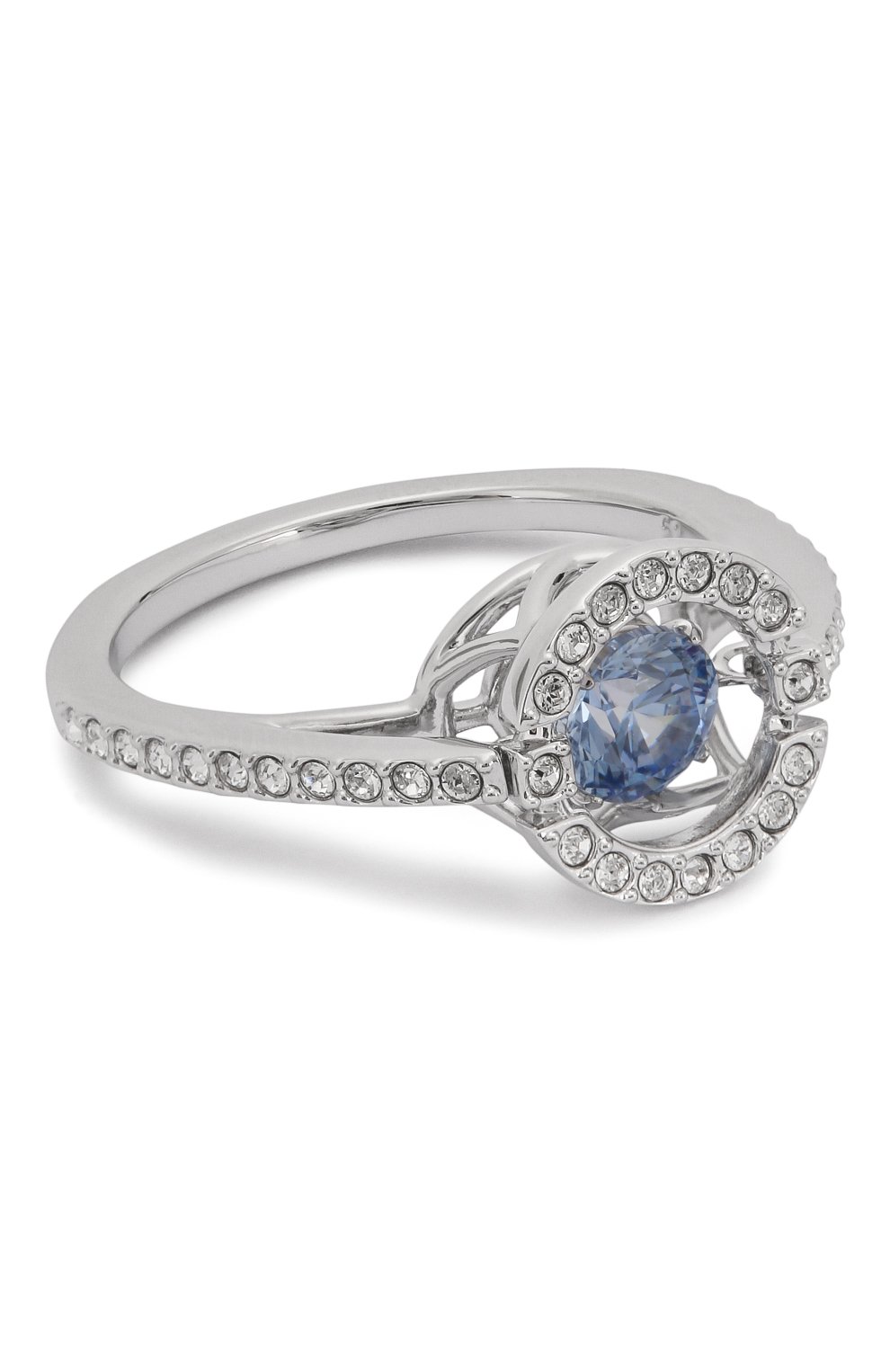 Женское кольцо sparkling SWAROVSKI серебряного цвета, арт. 5537793 | Фото 1 (Материал: Металл)