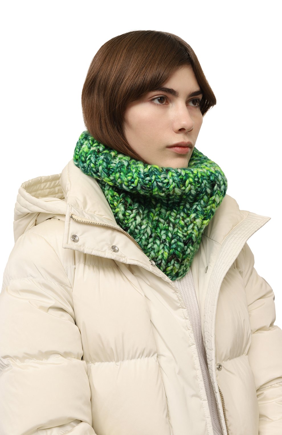 Женский зеленый шарф-снуд A.T.T. купить в интернет-магазине ЦУМ, арт. 2375