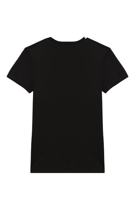 Детская комплект из двух футболок DOLCE & GABBANA черного цвета, арт. L4J703/G70CU | Фото 2 (Материал внешний: Хлопок; Рукава: Короткие; Статус проверки: Проверена категория)