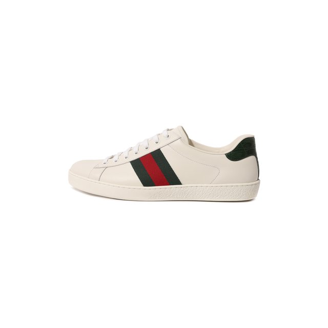 Кожаные кеды Ace Gucci  386750 A3830 Фото 4