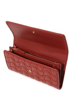 Женские кожаный кошелек matelasse COCCINELLE красного цвета, арт. E2 MX0 11 03 01 | Фото 3 (Материал: Натуральная кожа)