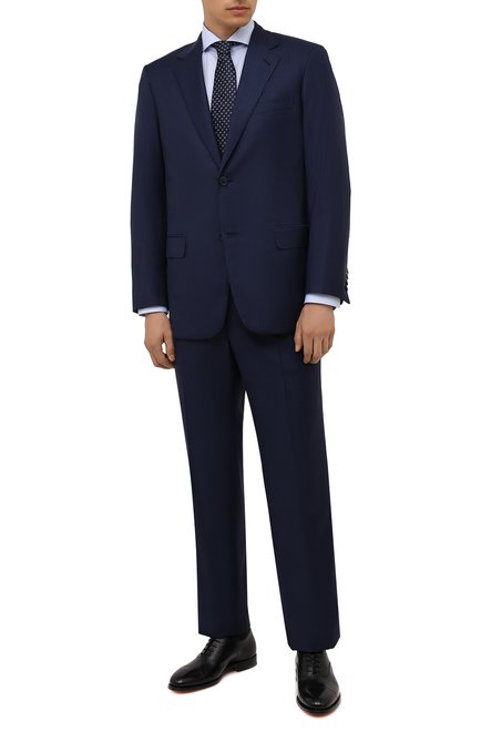 Мужской шерстяной костюм BRIONI темно-синего цвета по цене 590000 руб., арт. RAH04I/01A87/PARLAMENT0 | Фото 1
