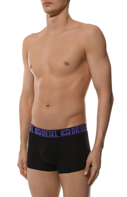 Мужские комплект из трех боксеров DIESEL фиолетового цвета, арт. 00ST3V/0JGAW | Фото 2 (Материал сплава: Проставлено; Нос: Не проставлено; Материал внешний: Хлопок)