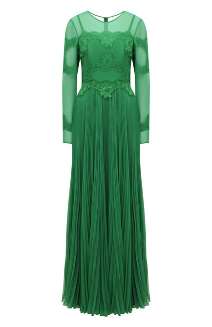 Женское платье DOLCE & GABBANA зеленого цвета по цене 599500 руб., арт. F6ZL4T/FUSMU | Фото 1