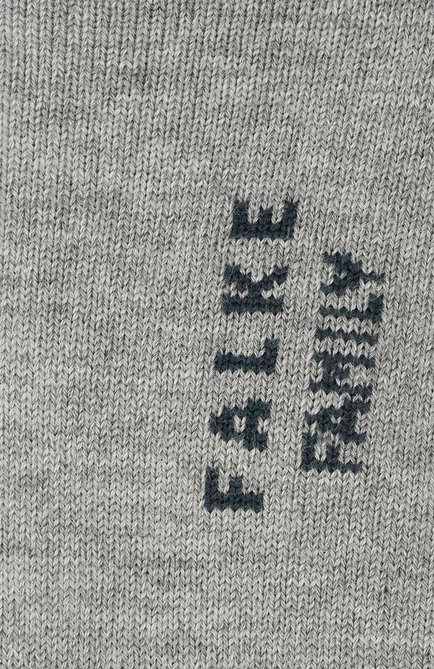 Детские носки FALKE серого цвета, арт. 10631. | Фото 2 (Материал: Хлопок, Текстиль; Региональные ограничения белый список (Axapta Mercury): RU; Кросс-КТ: Носки)