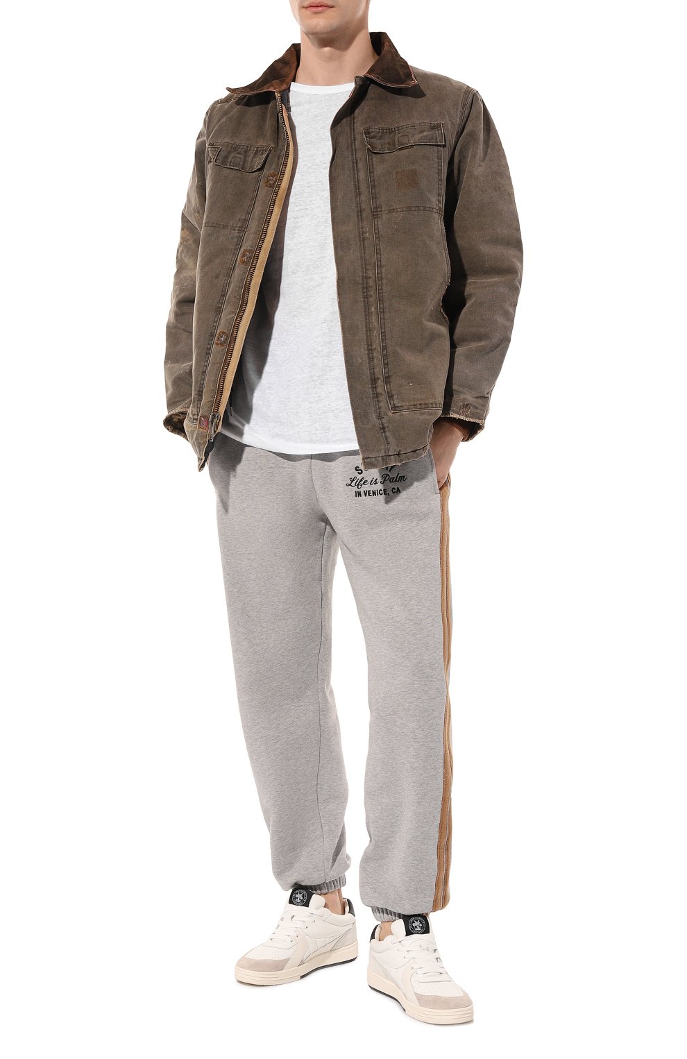Мужская джинсовая куртка NOTSONORMAL темно-серого цвета, арт. S3-VWJ01 | Фото 8 (Кросс-КТ: Куртка, Деним; Рукава: Длинные; Стили: Гранж; Материал сплава: Проставлено; Материал внешний: Хлопок, Деним; Драгоценные камни: Проставлено; Длина (верхняя одежда): Короткие)