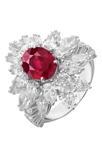 Женские кольцо MERCURY бесцветного цвета, арт. MR19336WR | Фото 1 (Материал сплава: Белое золото; Драгоценные камни: Бриллианты)