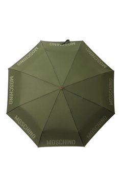 Женский складной зонт MOSCHINO хаки цвета, арт. 8064-T0PLESS | Фото 1 (Материал: Текстиль, Синтетический материал, Металл)