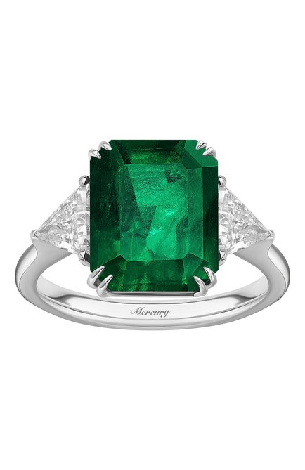 Женские кольцо MERCURY бесцветного цвета, арт. MR20431WET | Фото 2 (Материал сплава: Белое золото; Драгоценные камни: Бриллианты)