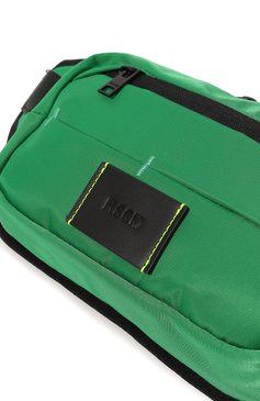Женская поясная сумка MSGM зеленого цвета, арт. 3440MZ92 638 | Фото 3 (Размер: medium; Материал сплава: Проставлено; Стили: Спорт-шик; Материал: Текстиль; Драгоценные камни: Проставлено; Застежка: Молния)