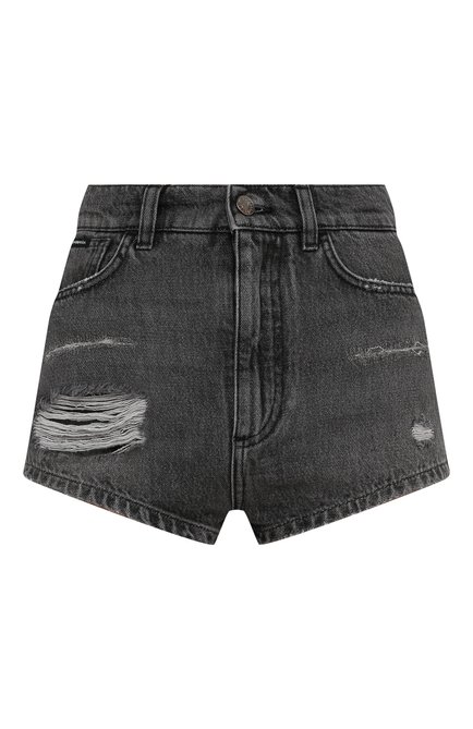 Женские джинсовые шорты DOLCE & GABBANA серого цвета по цене 59850 руб., арт. FTCDED/G8EY6 | Фото 1