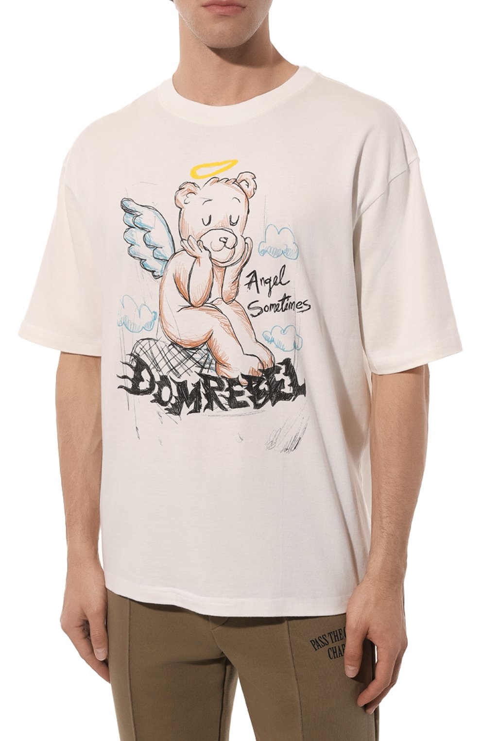 Хлопковая футболка DOMREBEL  ANGELBEAR/T-SHIRT Фото 3