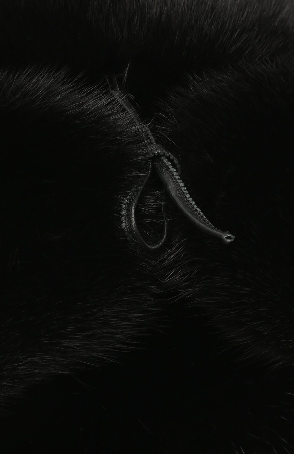 Мужская норковая кепка киприано FURLAND черного цвета, арт. 0076802110131600000 | Фото 3 (Материал: Натуральный мех)