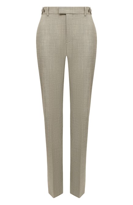 Женские шерстяные брюки BOTTEGA VENETA бежевого цвета по цене 103500 руб., арт. 664620/V1II0 | Фото 1