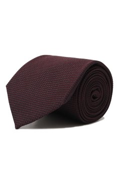 Мужской шелковый галстук VAN LAACK темно-бордового цвета, арт. LER0Y/K04325 | Фото 1 (Материал: Текстиль, Шелк; Принт: Без принта; Материал сплава: Проставлено; Нос: Не проставлено)
