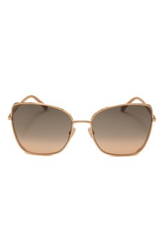 Женские солнцезащитные очки JIMMY CHOO золотого цвета, арт. ALEXIS PY3 | Фот о 3 (Тип очков: С/з; Материал: Металл; Очки форма: Квадратные)