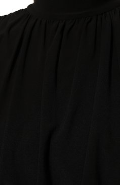 Женское платье из вискозы ELLYME черного цвета, арт. 16016 | Фото 5 (Случай: Коктейльный; Рукава: Длинные; Стили: Гламурный; Длина Ж (юбки, платья, шорты): Мини; Материал сплава: Проставлено; Материал внешний: Вискоза; Драгоценные камни: Проставлено; Женское Кросс-КТ: Платье-одежда)