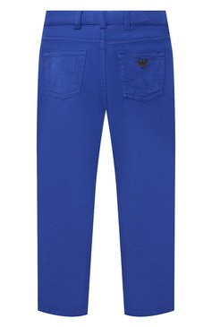 Детские джинсы EMPORIO ARMANI синего цвета, арт. 3K4J45/3N4FZ | Фото 2 (Детали: Однотонный; Региональные ограничения белый список (Axapta Mercury): RU; Материал внешний: Хлопок, Лиоцелл, Растительное волокно; Ростовка одежда: 10 - 11 лет | 140 - 146см, 13 - 15 лет | 158 см, 16 лет | 164 см, 4 года | 104 см, 5 лет | 110 см, 6 лет | 116 см, 7 лет | 122 см, 8 лет | 128 см, 9 лет | 134 см)