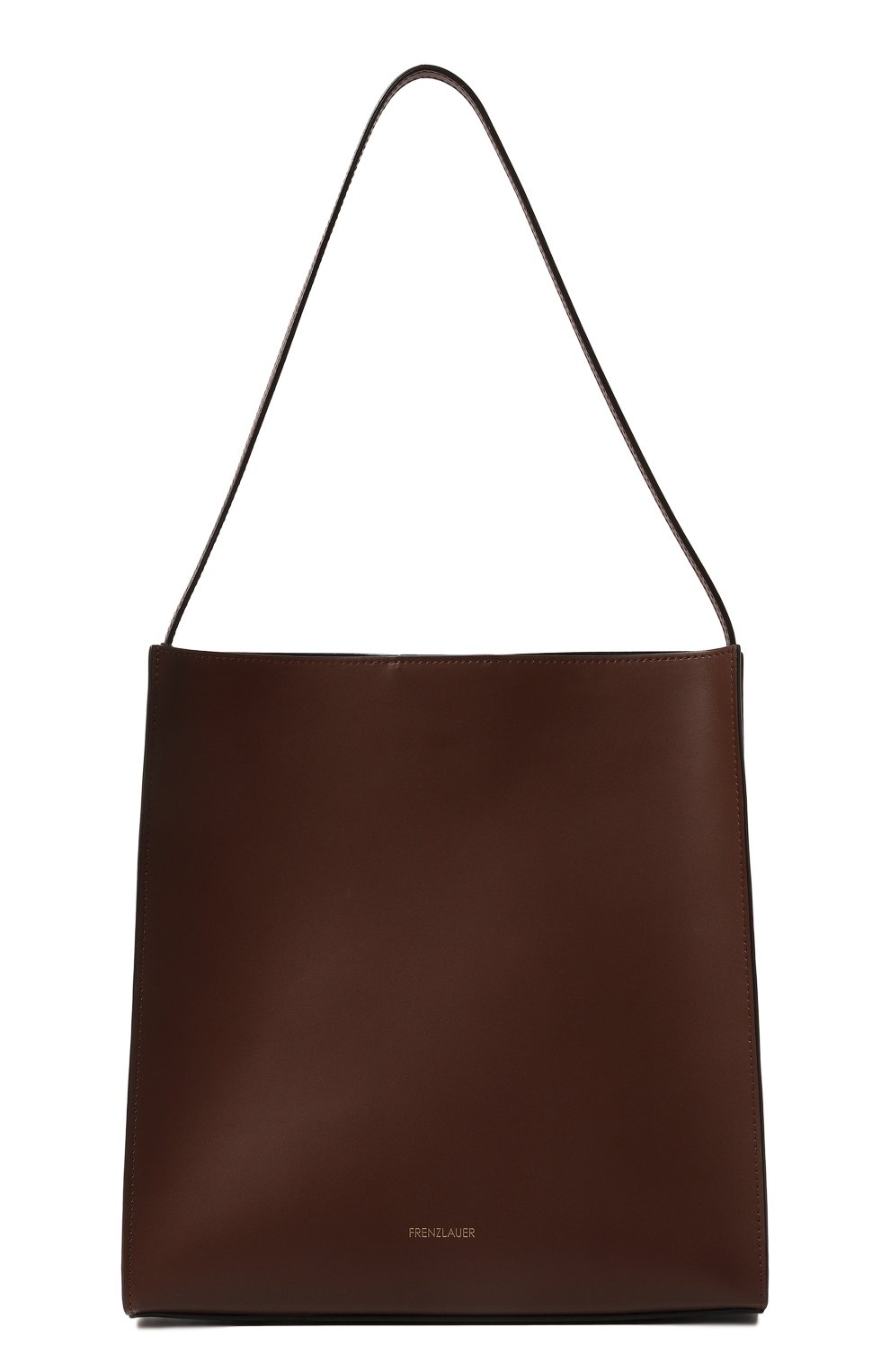 Женский сумка square FRENZLAUER коричневого цвета, арт. SQUARE | Фото 1 (Сумки-технические: Сумки-шопперы; Размер: medium; Материал: Натуральная кожа)