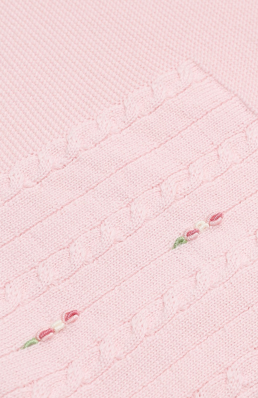 Детского шерстяное одеяло BABY T светло-розового цвета, арт. 23AI112C0 | Фото 4 (Материал: Текстиль, Шерсть; Материал сплава: Проставлено; Нос: Не проставлено)