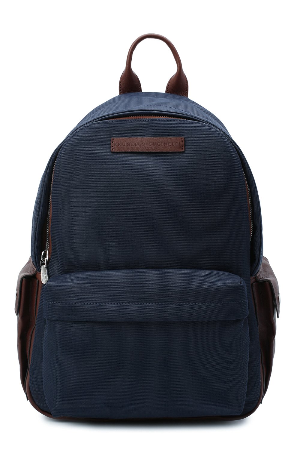 Мужской текстильный рюкзак BRUNELLO CUCINELLI синего цвета, арт. MBLBU243 | Фото 1 (Региональные ограничения белый список (Axapta Mercury): RU; Стили: Классический; Материал: Текстиль; Размер: large)